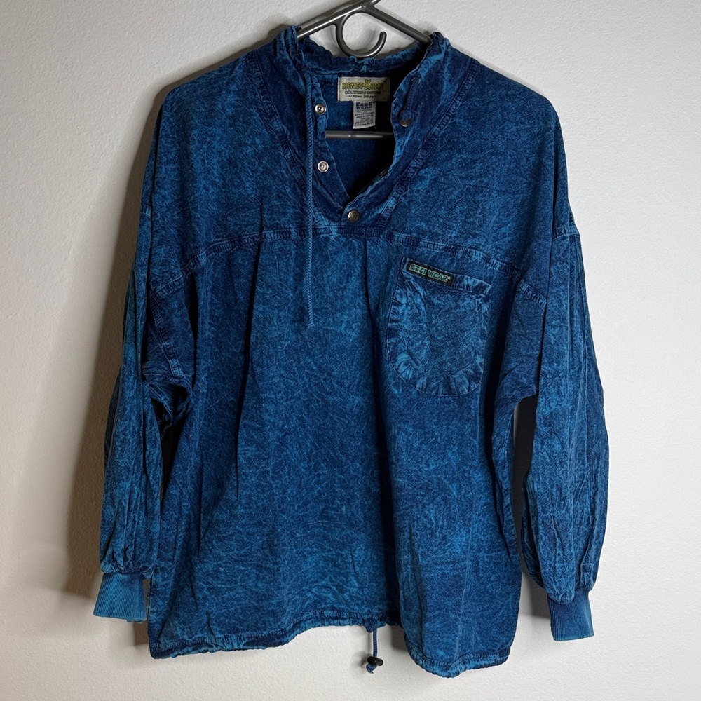 Honey Komb Vintage 90s Ezze Wear Acid Wash Pullover Y2K MP